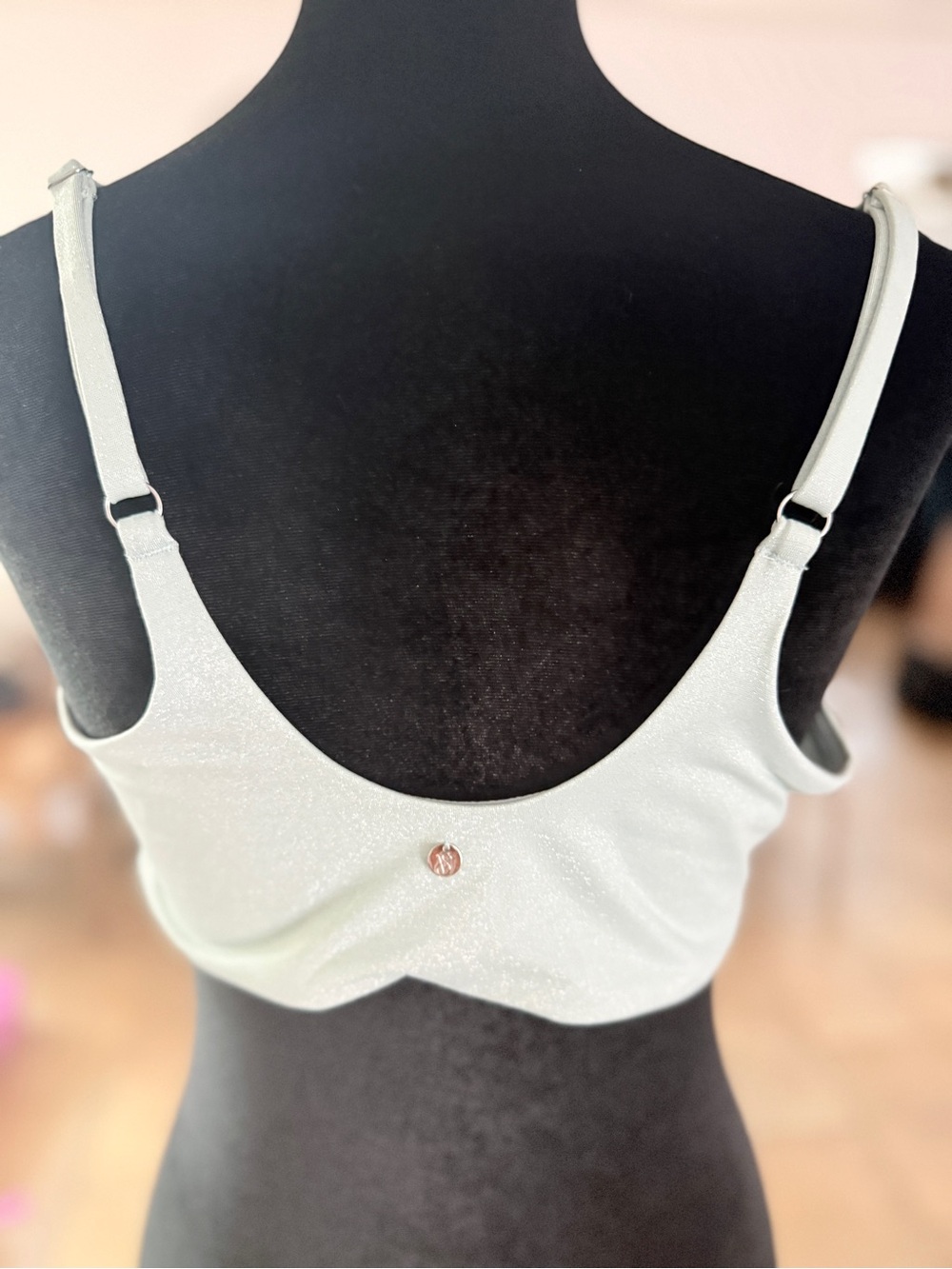 Victoria's Secret Pale Mint Scoop Neck Swim Top - Picture 2 of 3
